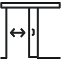 Doors are installed into the wall